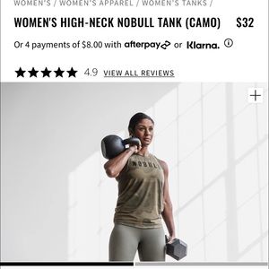 NoBull Camo Racerback Tank size Small